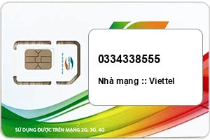 Sim Viettel 0334338555