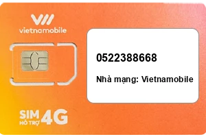 Sim Vietnamobile 0522388668 