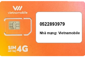 Sim Vietnamobile 0522893979 