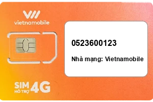 Sim Vietnamobile 0523600123 