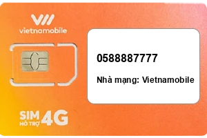 Sim Vietnamobile 0588887777 