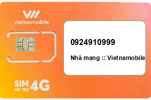 Sim Vietnamobile 0924910999 