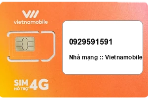 Sim Vietnamobile 0929591591 